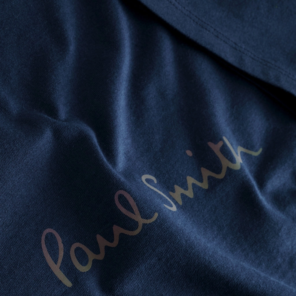 Paul Smith Junior Square Sign Tee Personalized Raw Hem Finish