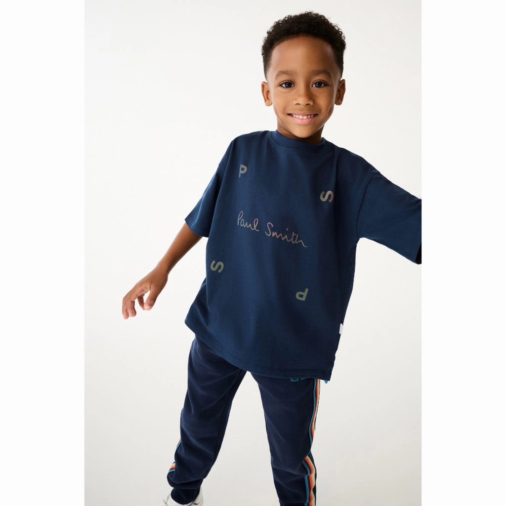 Paul Smith Junior Square Sign Tee Fashion and Comfort Reinforced Shoulders