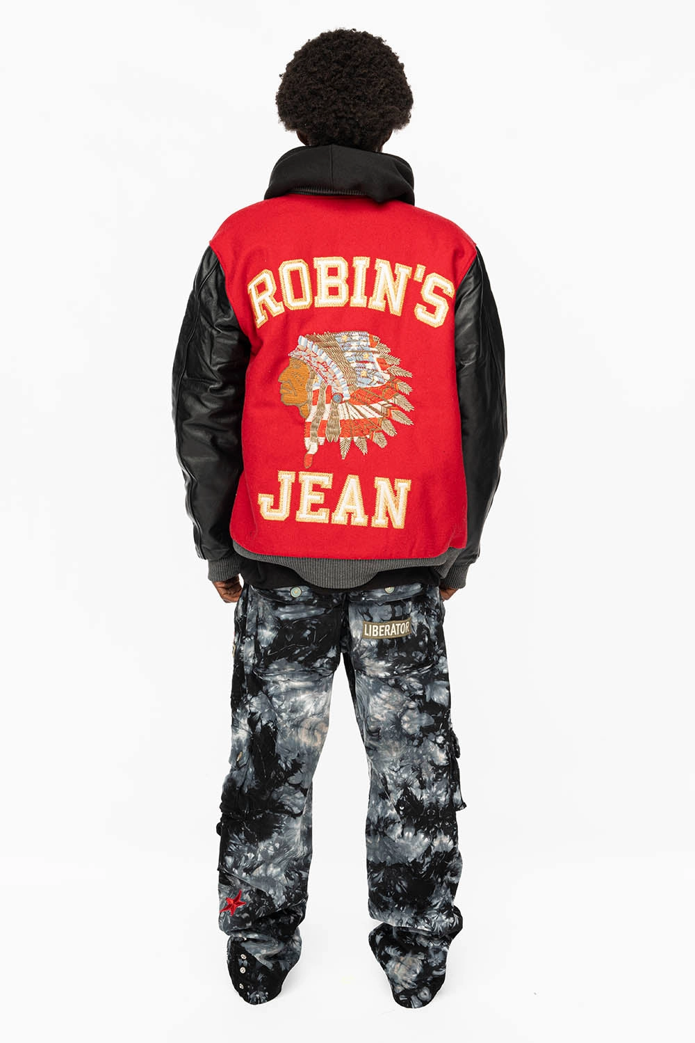 ORIGINAL ROBIN??S JEAN CALL OF DUTY CARGO PANTS IN CRYSTAL TYE DYE BLK WITH PATCH Go Everywhere