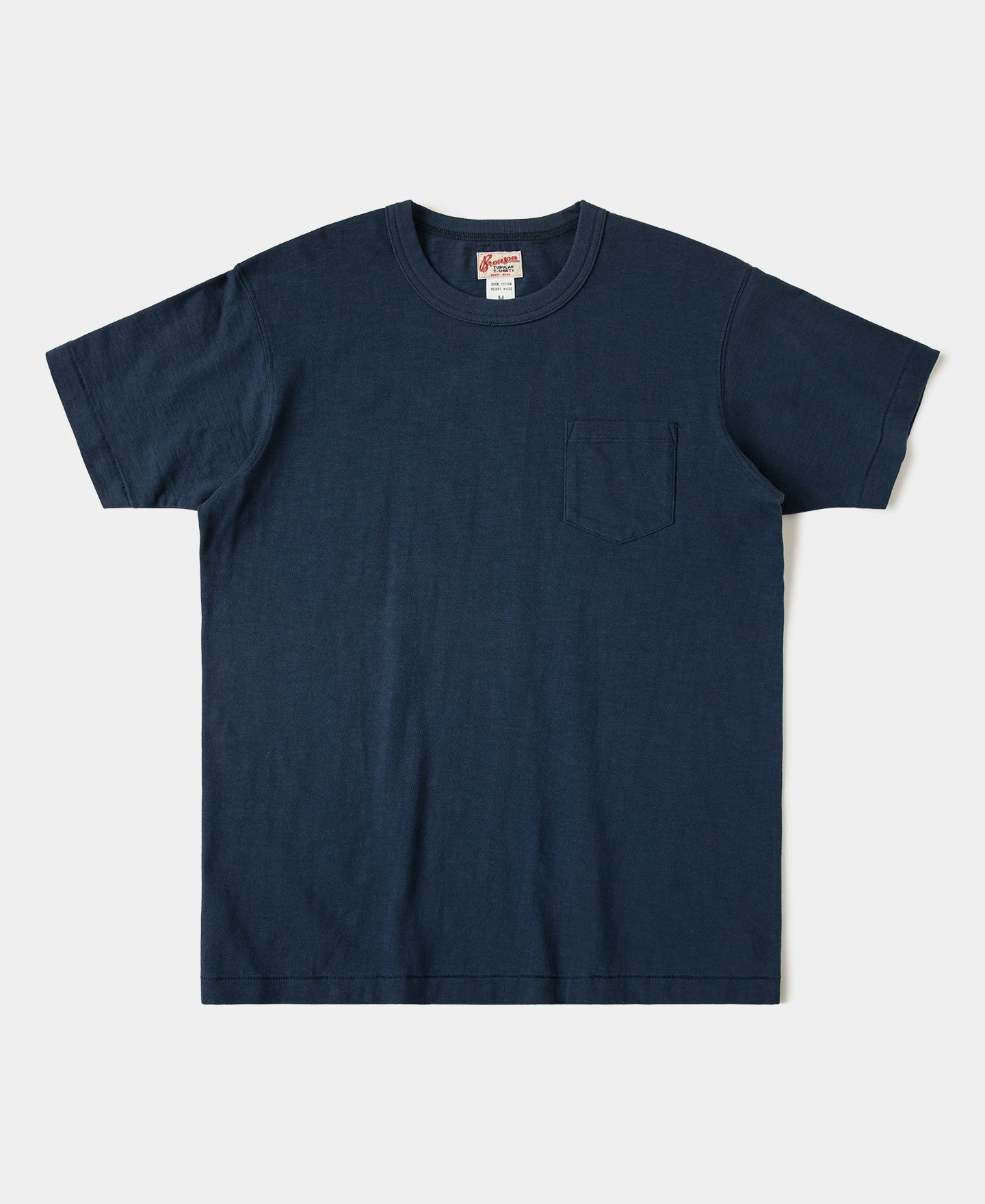 Loopwheel Tubular Slub Cotton Pocket T-Shirt - Indigo Chill Vibe