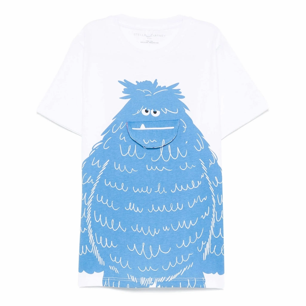 Stella McCartney Kids Yeti Wiggle Print T-shirt Street Trendy Effortless Fashion