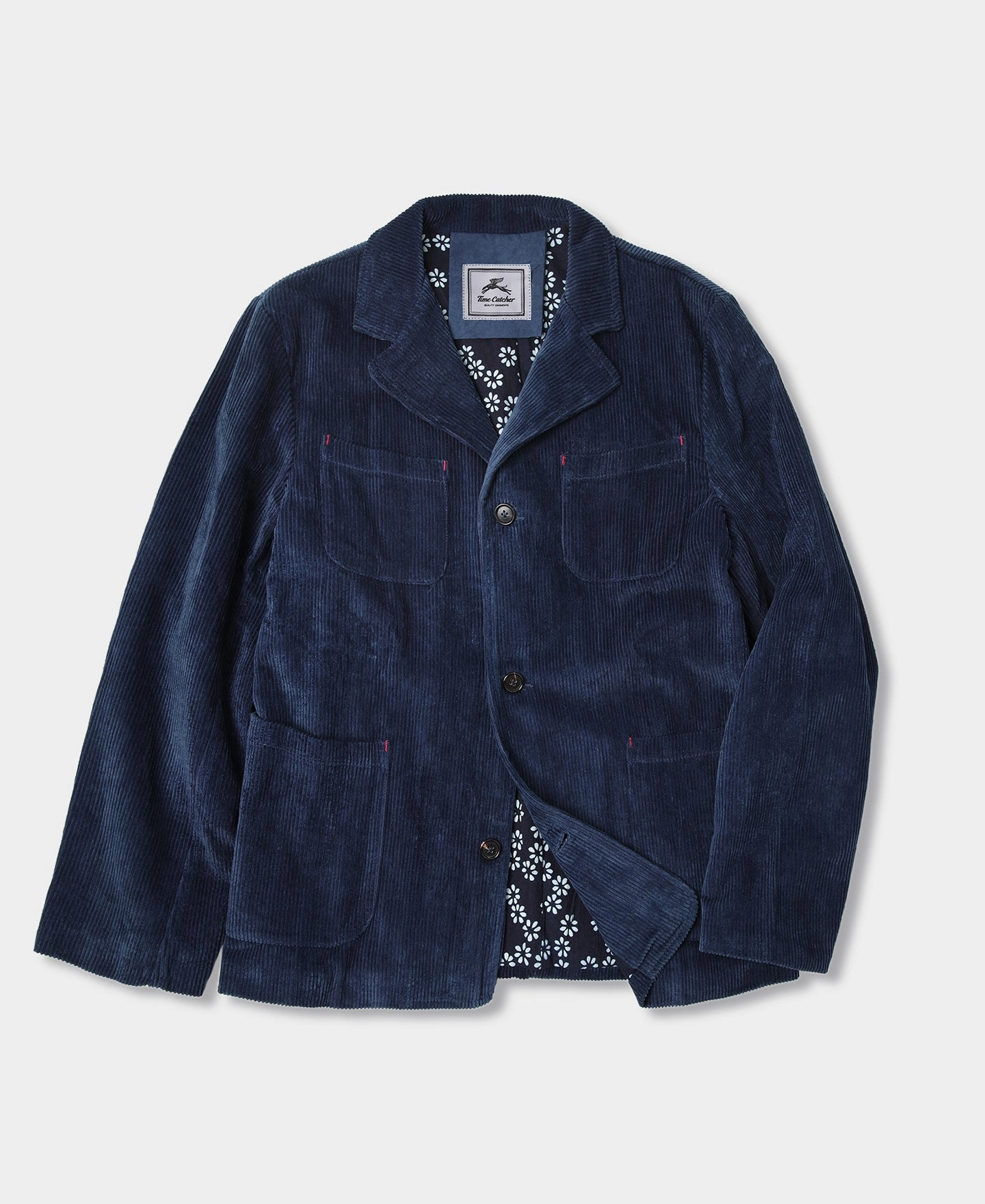Comfort Fit Stain Resistant French Indigo-Dyed Corduroy Work Jacket