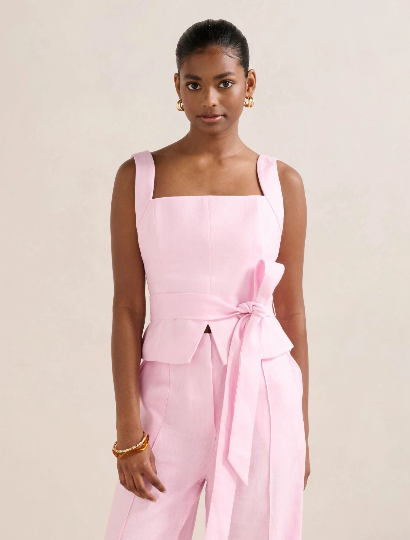 TwillWeave Posey Petite Halter Bustier Top