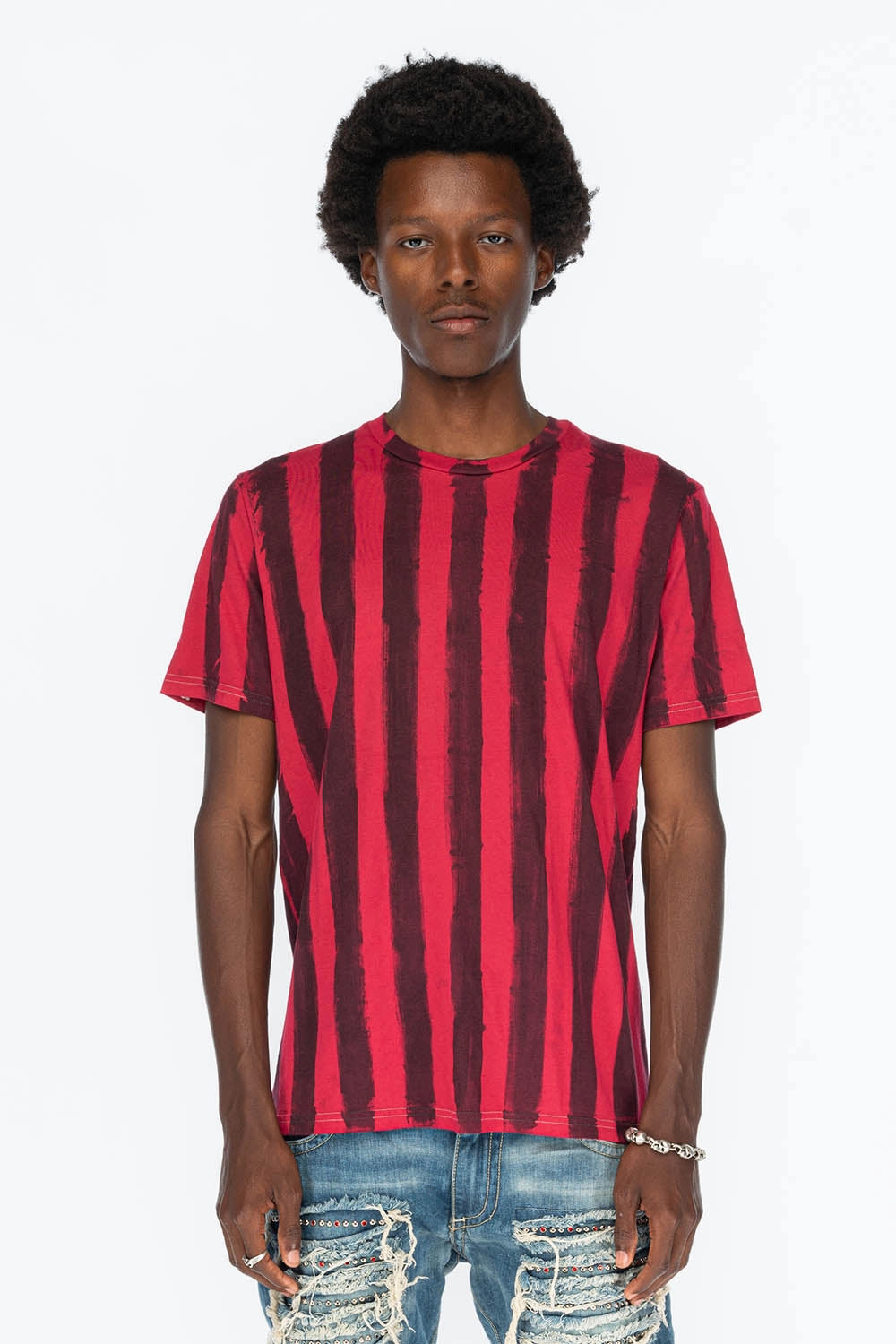 PRISONER BLACK/RED T-SHIRT  WITH RJ ALCATRAZ PRINT Sleek Waistband