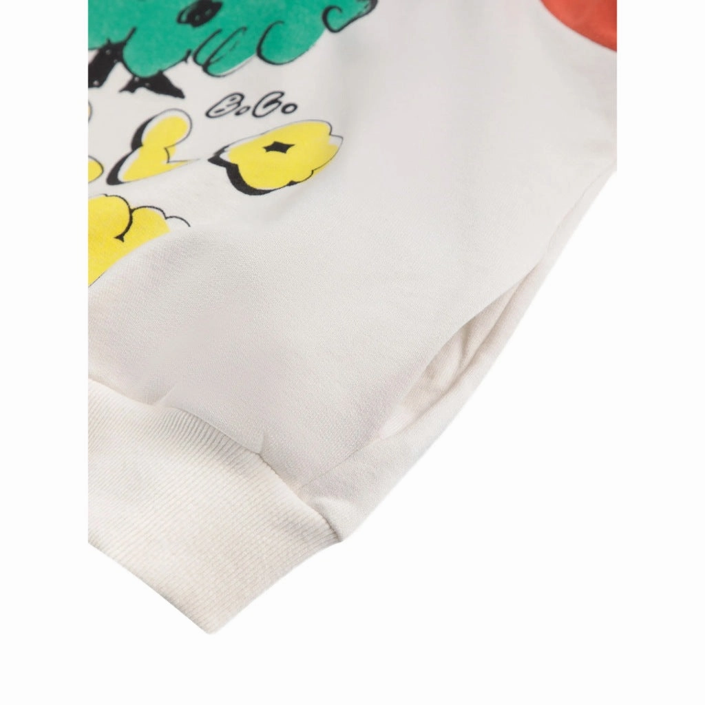 OdorResistant Technology Yarn Dyed Fabric Bobo Choses Hello Joy Sweat Hoodie