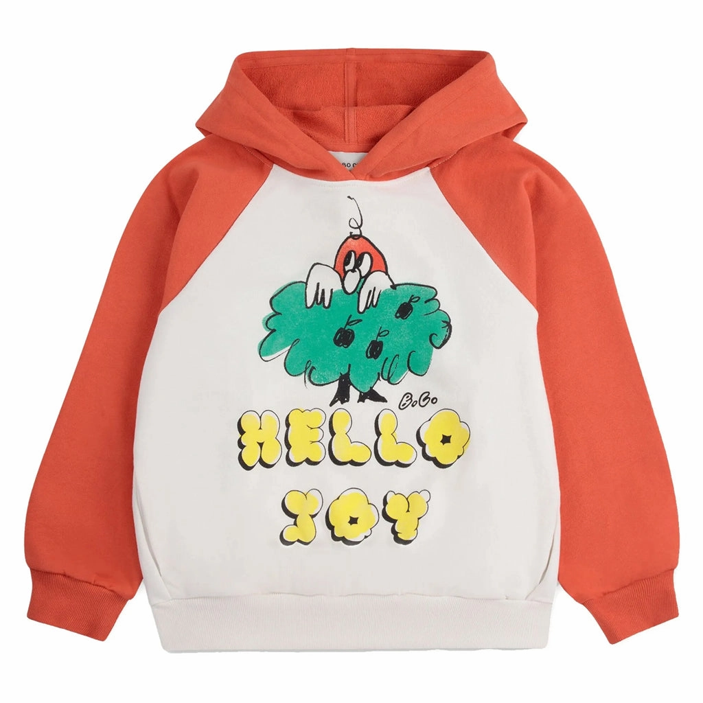 Hidden Ventilation Zones UVProtection Coating Bobo Choses Hello Joy Sweat Hoodie