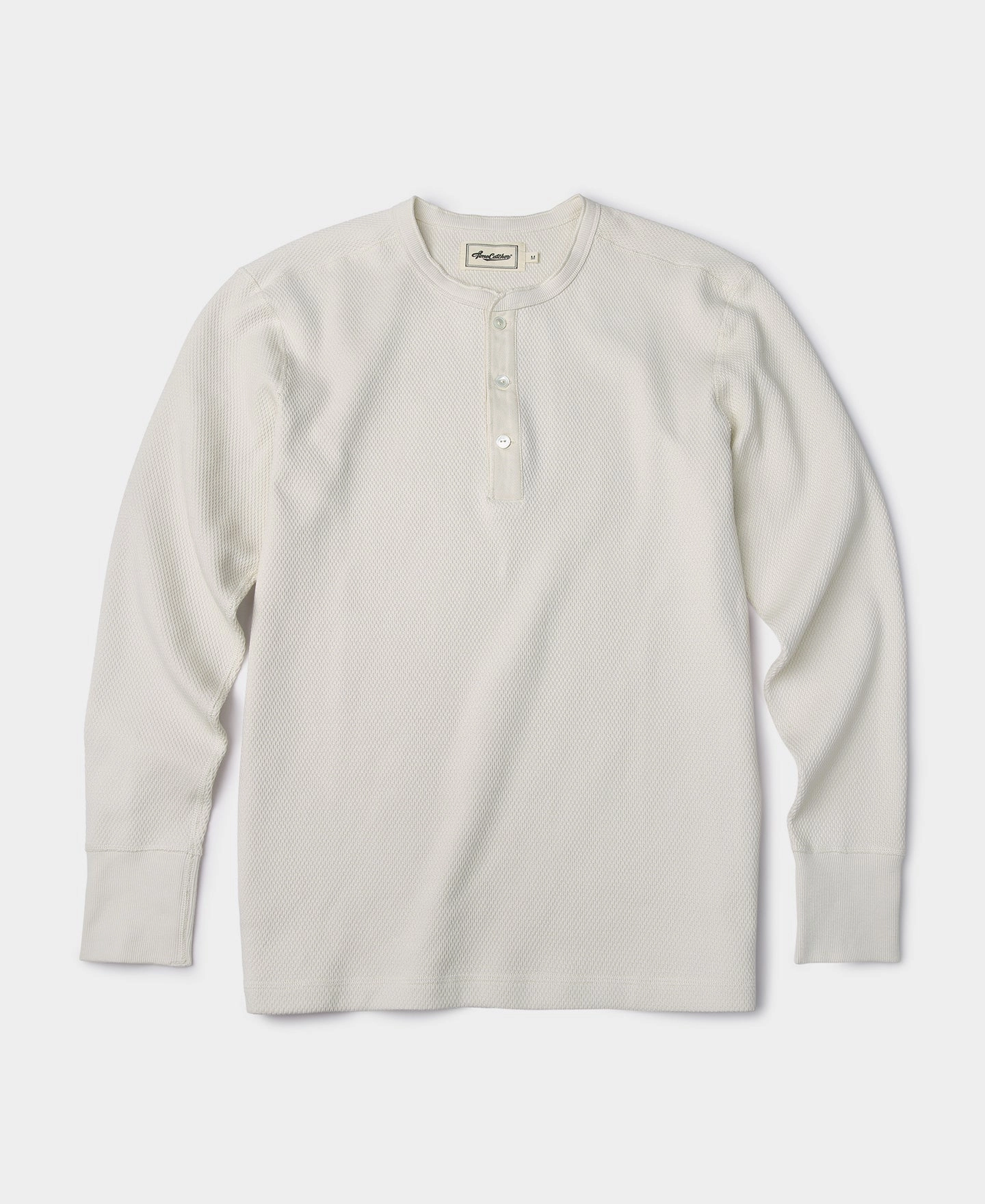 Raschel Knit Thermal Henley Shirt Weekend Style Trend