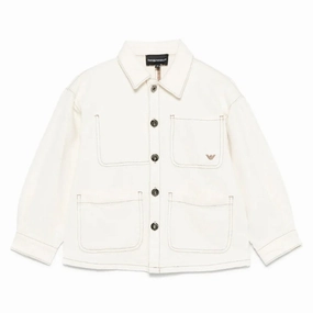 Street Comfort Fit Heat Trapping Layer Emporio Armani Junior Patch Pocket Jacket