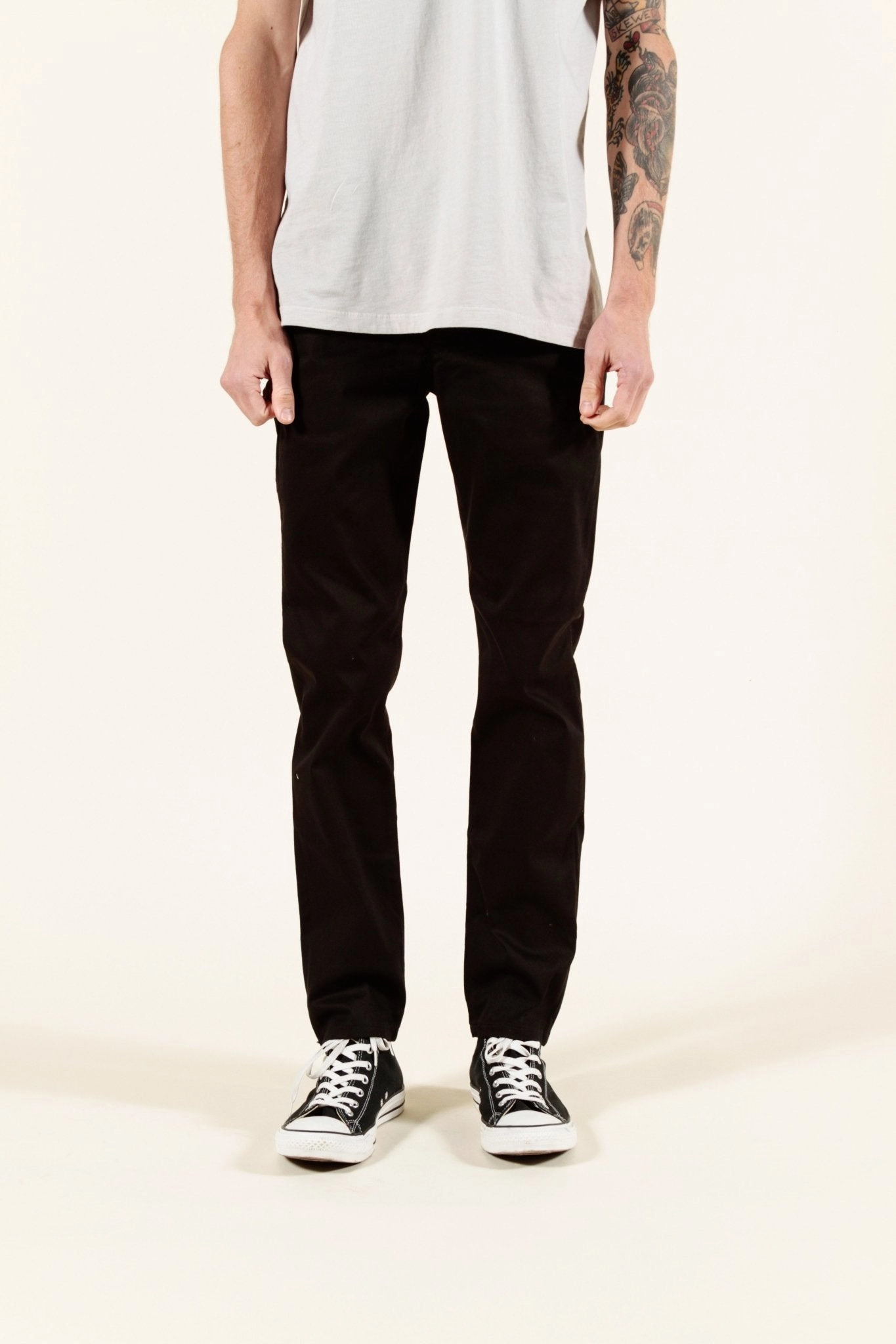 work mode Secure Waistband BLACK | SUMMER CHINO SLIM