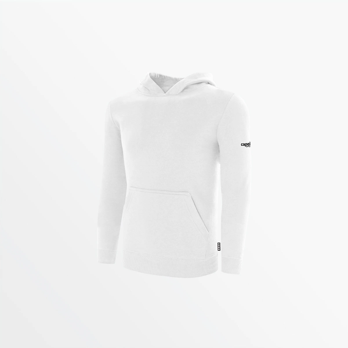 AllDayComfortFit YOUTH BASICS FLEECE PULLOVER HOODIE WITH SLEEVE LOGO