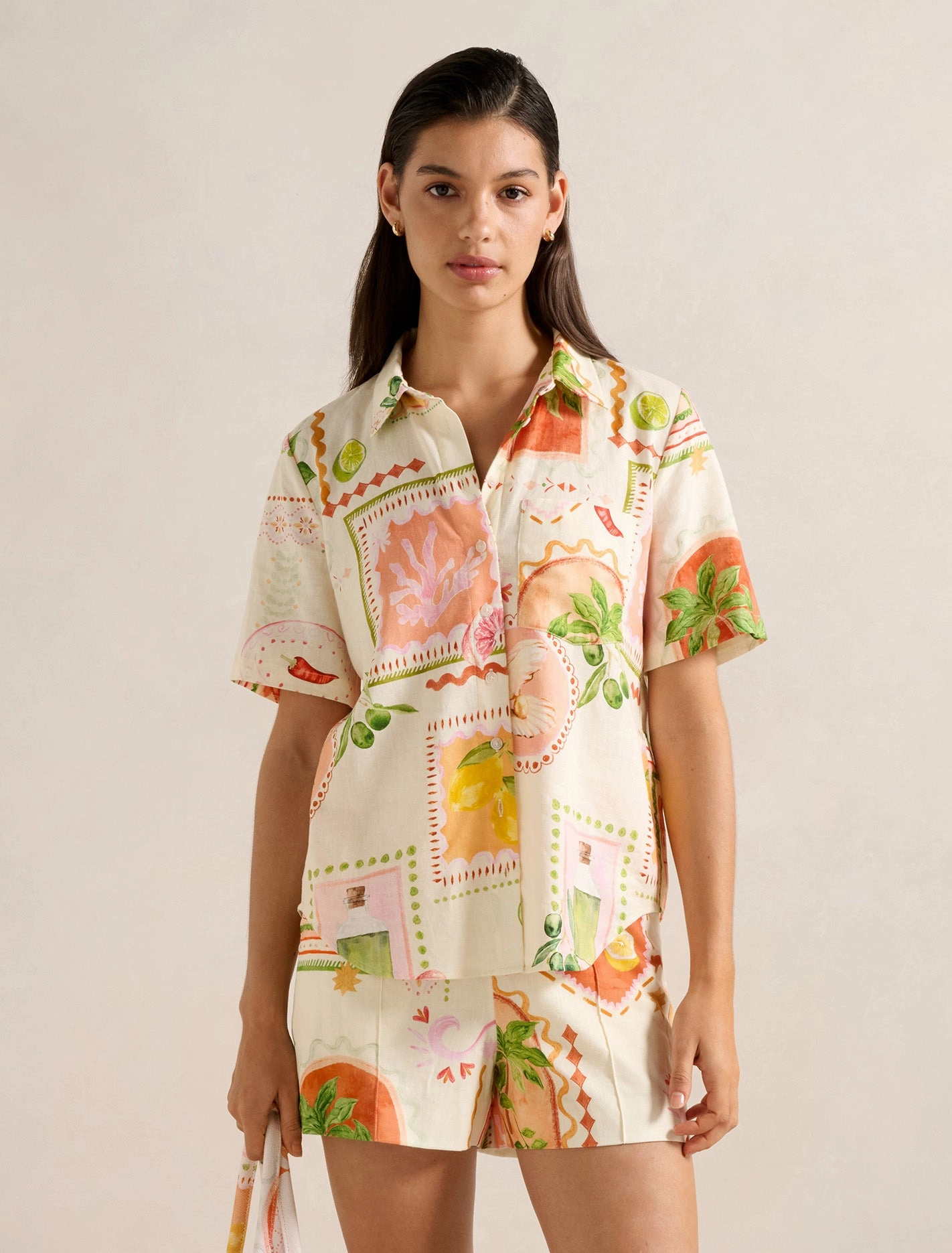 Kailani Button Up Shirt TwoToneEffect