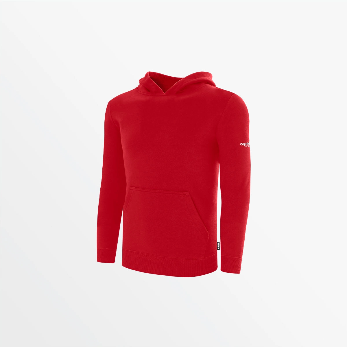 Reversible design Button Down Collar Style YOUTH BASICS FLEECE PULLOVER HOODIE WITH SLEEVE LOGO