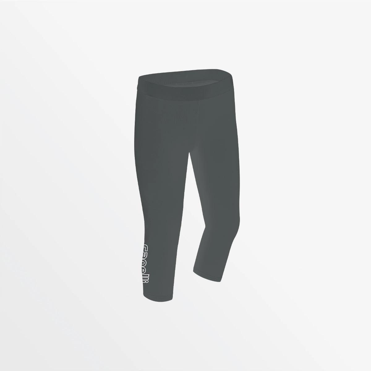 GIRL'S MID RISE LOGO 3/4 COTTON LEGGINGS Free Movement Long Wear