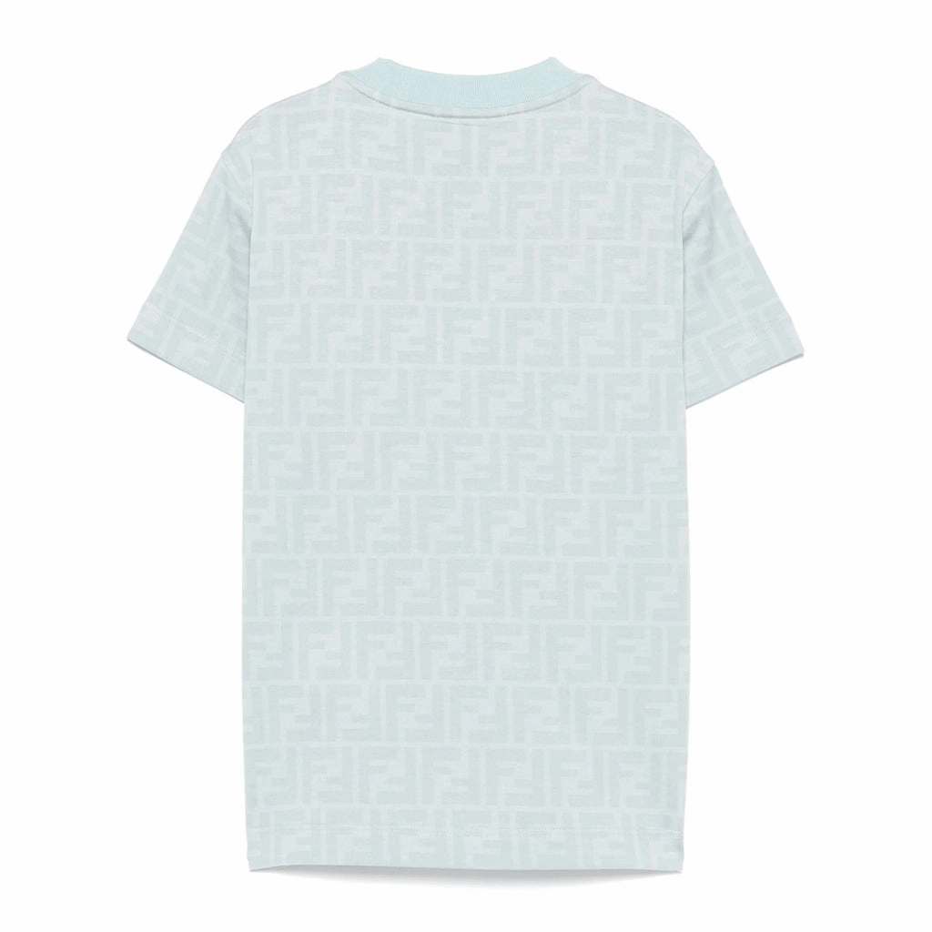Quick Drying Trendy Basics Fendi Kids FF Logo Print T-shirt