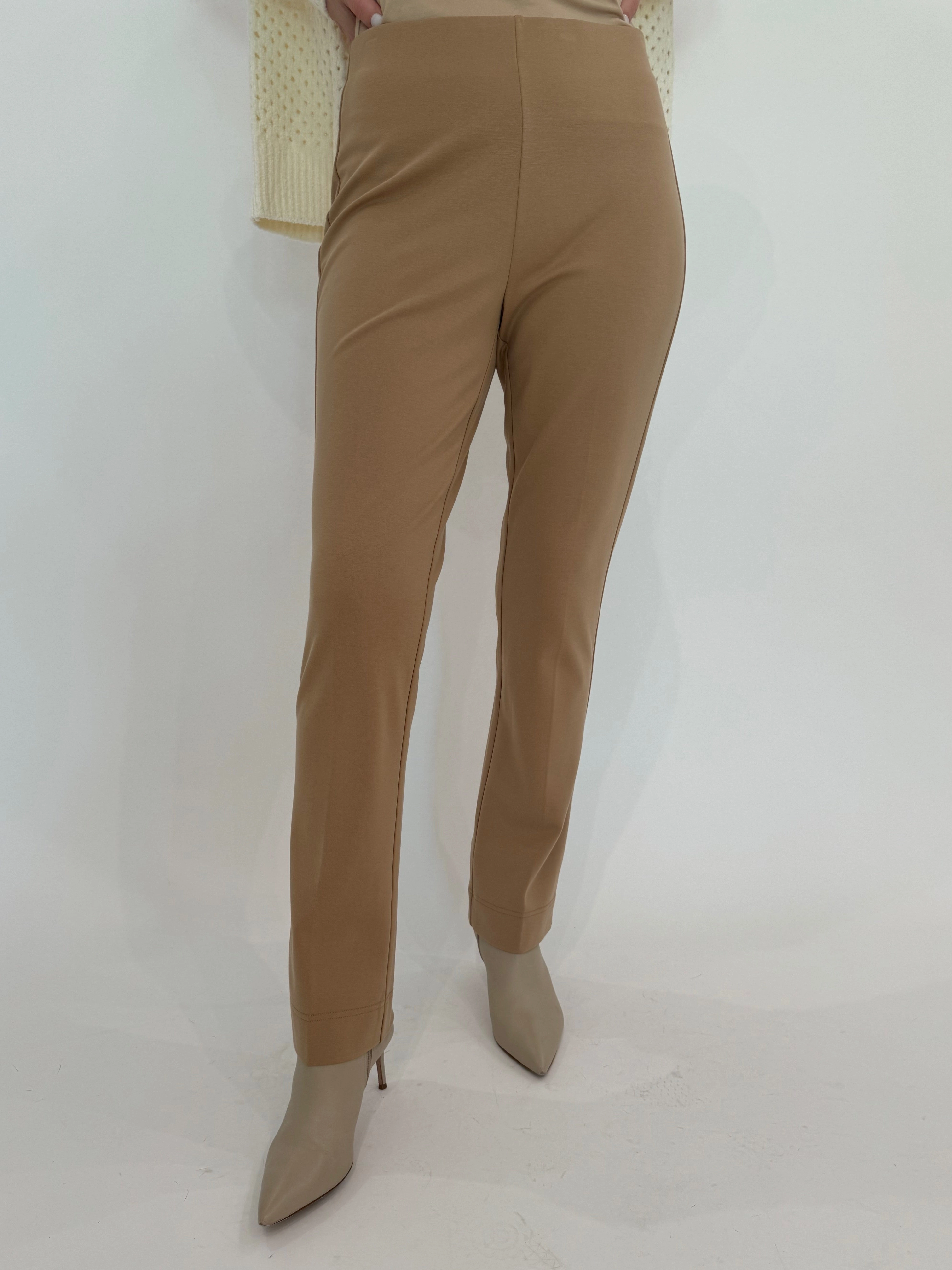 Annie 29" Paramount Knit Pants - Cork Contrast Trim