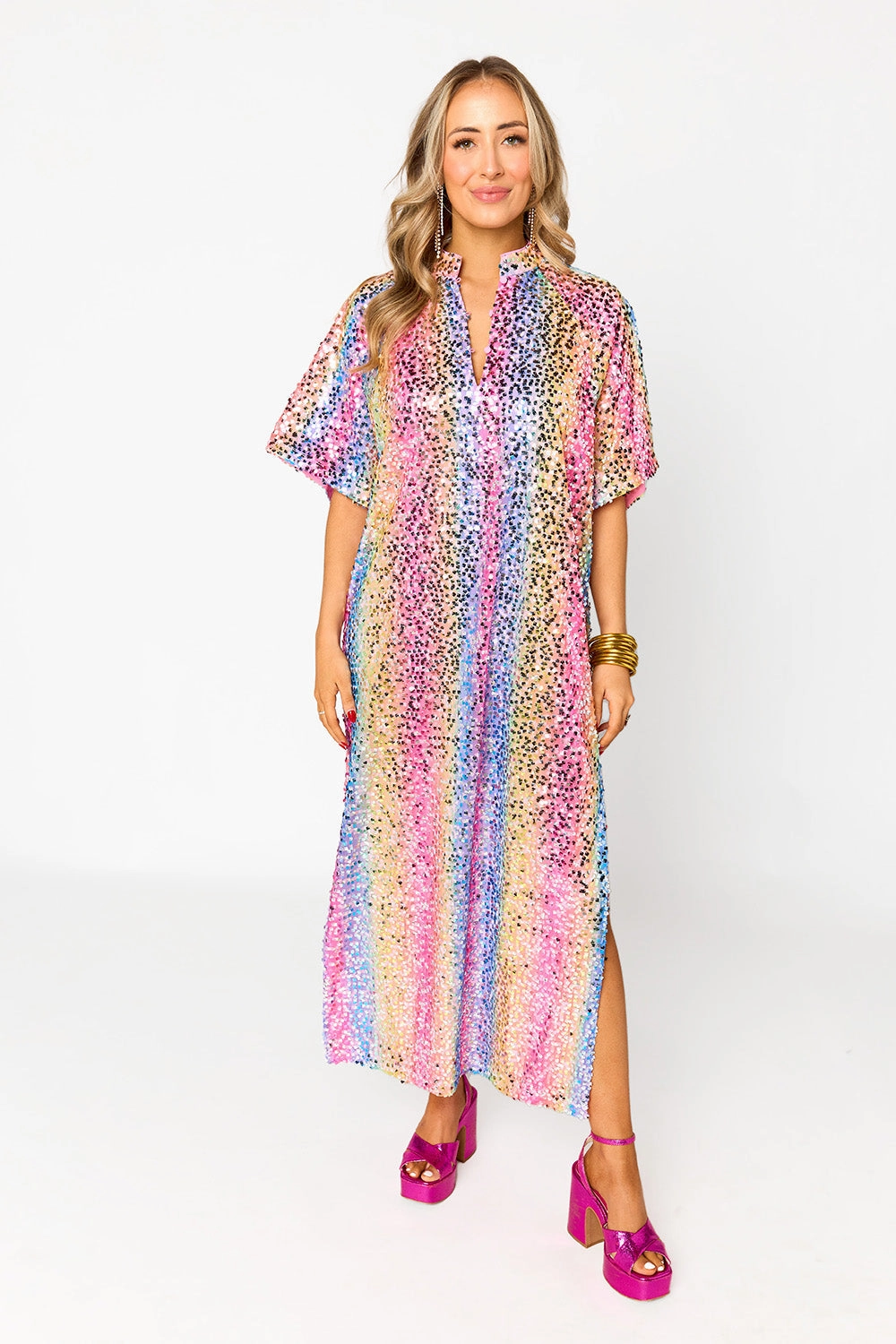 Trend Appeal Mix-And-Match Leighton Sequin Midi Dress - Loving Me
