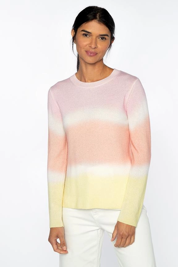 Soft and Elegant Painted Stripe Crew