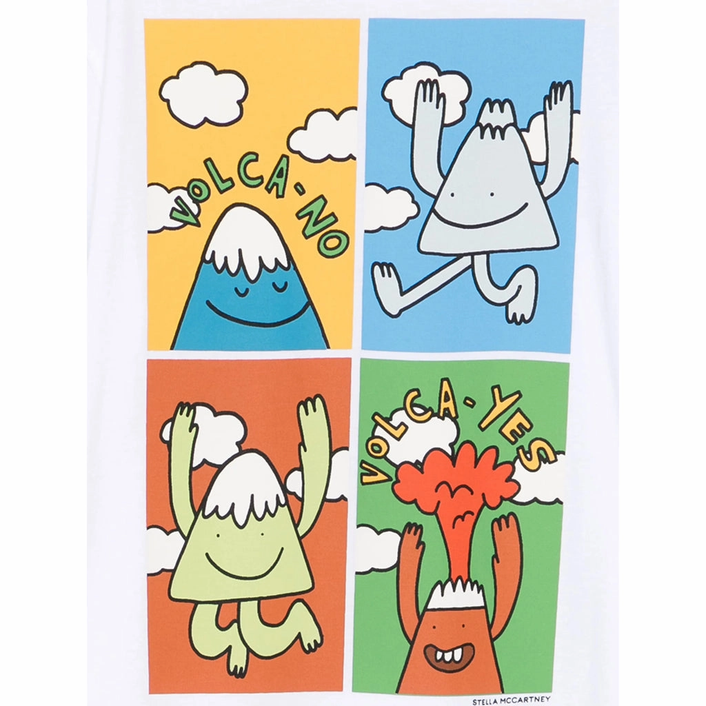 Stella McCartney Kids Earth Characters Print T-shirt Chic Outfit Minimalist Wear