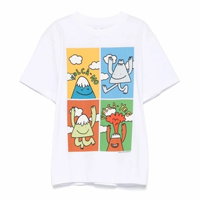 Stella McCartney Kids Earth Characters Print T-shirt Sporty Top Minimalist Layer