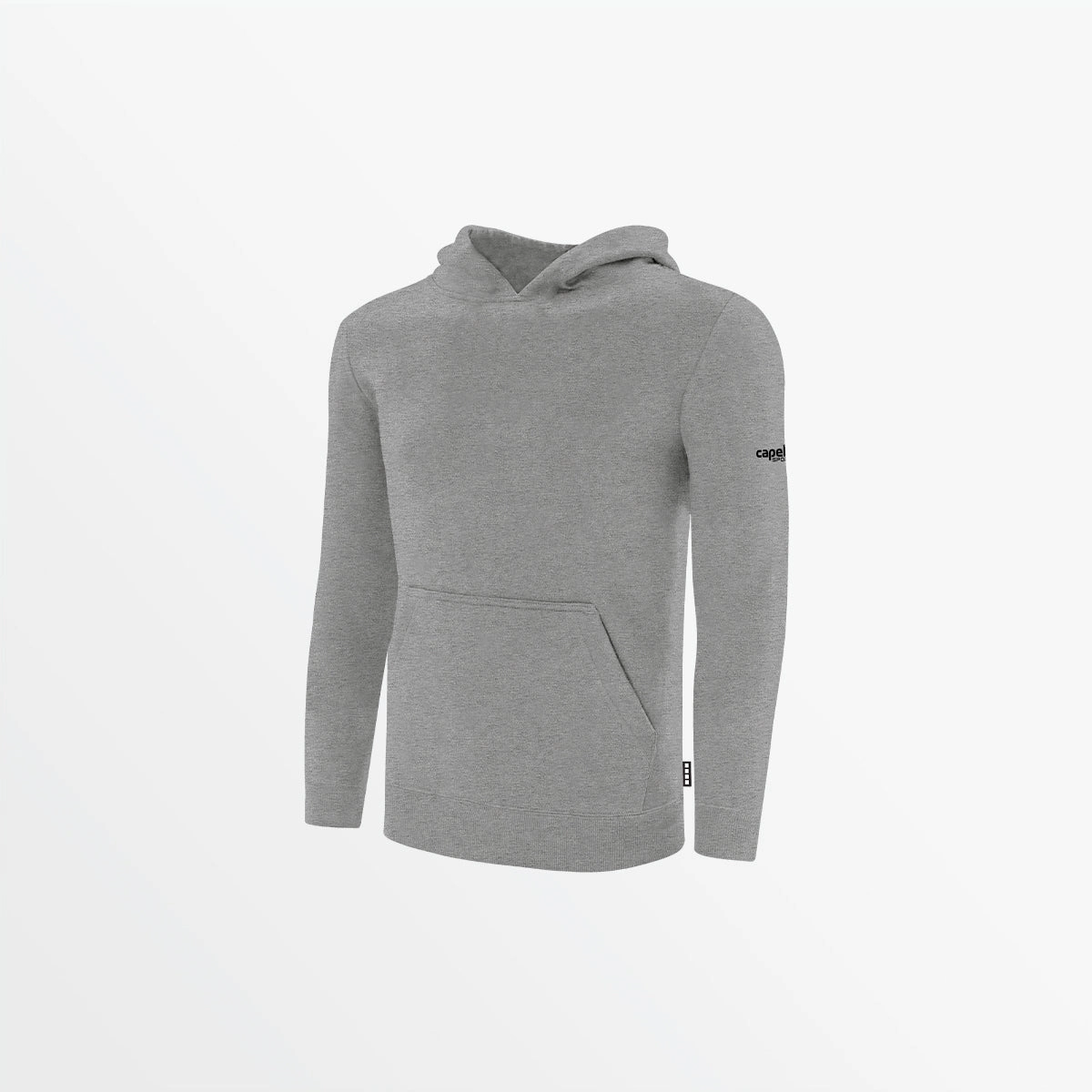 Circular Knit Technique YOUTH BASICS FLEECE PULLOVER HOODIE WITH SLEEVE LOGO