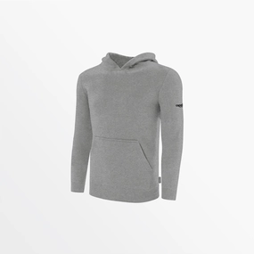 AbrasionResistantEdging FoldableFeature YOUTH BASICS FLEECE PULLOVER HOODIE WITH SLEEVE LOGO