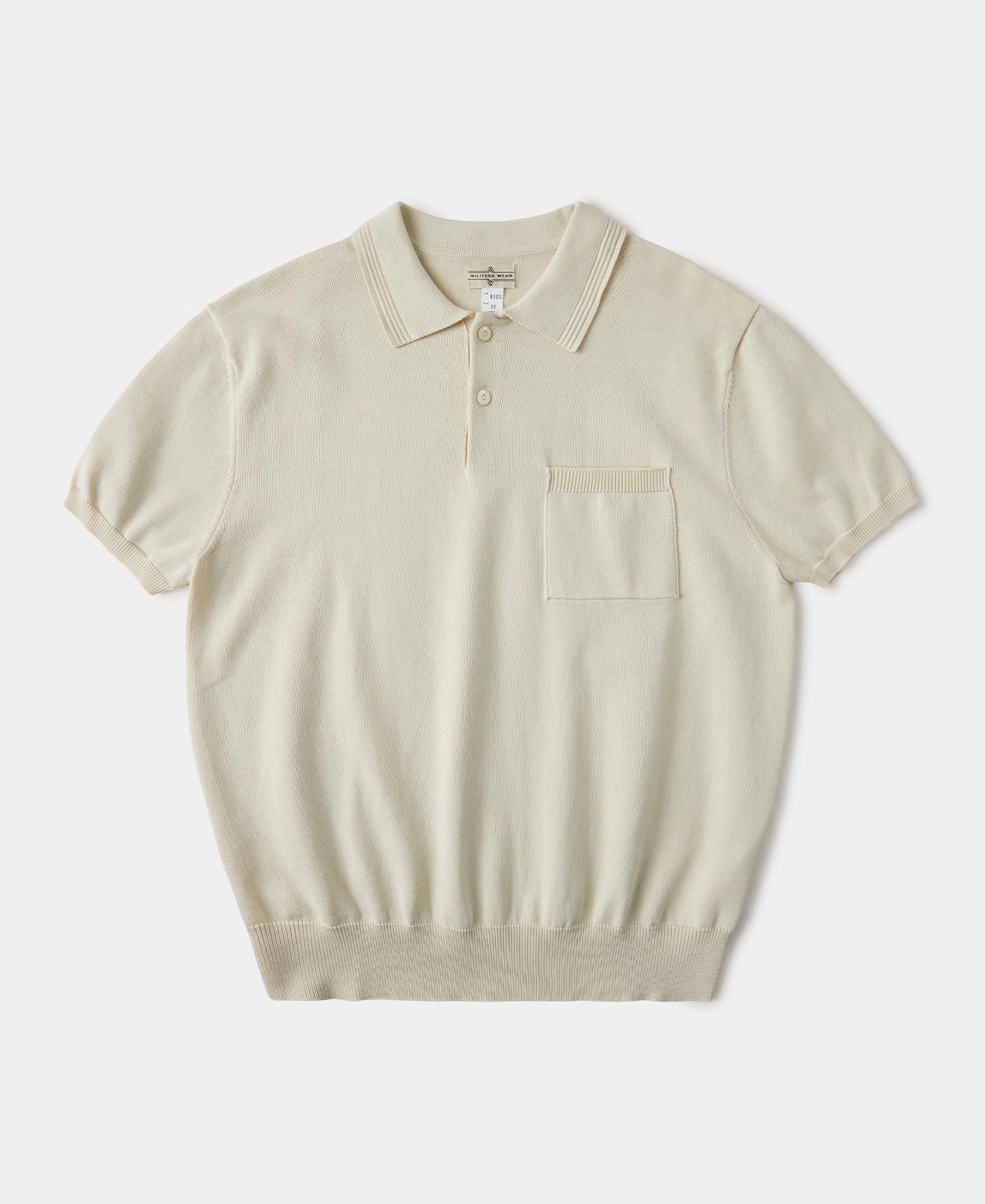 Lot 910S Knit Polo Shirt - Ivory Active Outfit Smart Casual