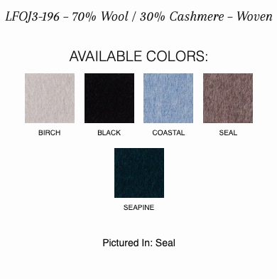 Knit Insert Notch Collar Coat Heat Tech Fabric