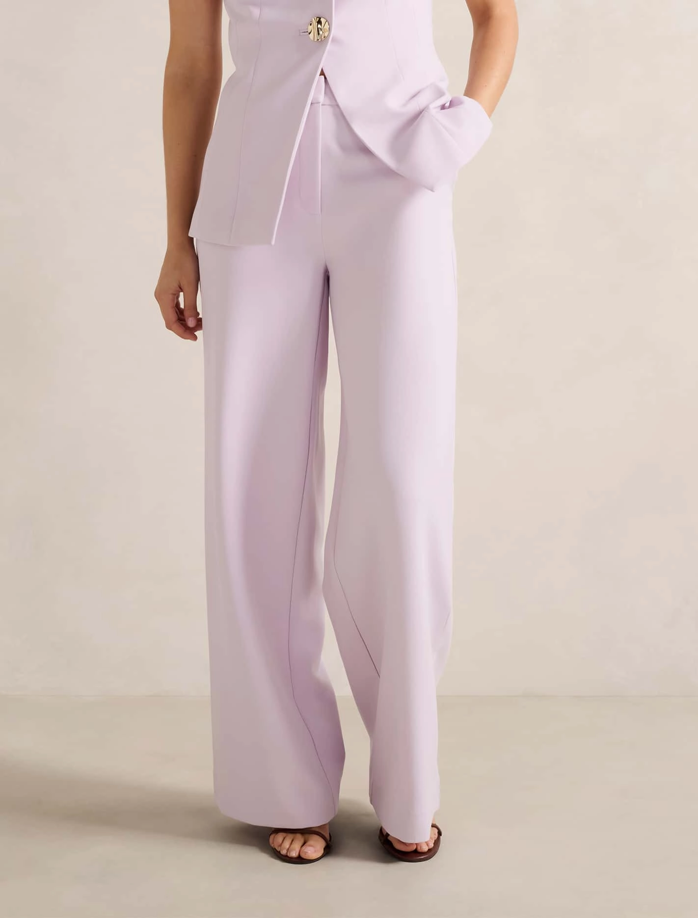 Rhylee Wide Leg Pants Work Comfort work mode