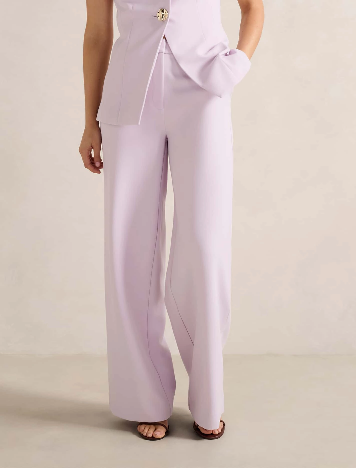 Quick Cool Sleek Appearance Rhylee Wide Leg Pants