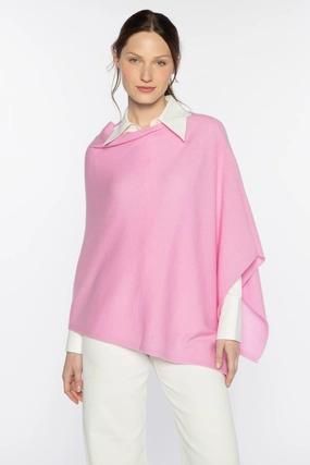 Rib Detail Poncho Soft and Elegant