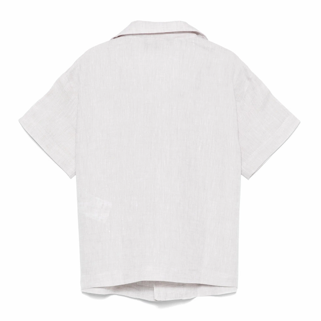 Relaxed Sweatshirt Ventilated Mesh Panels Emporio Armani Junior Short Sleeved Shirt