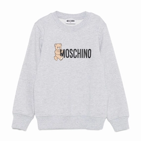 Moschino Kids Teddy Logo Sweatshirt AntiPilling Technology MinimalistStyle