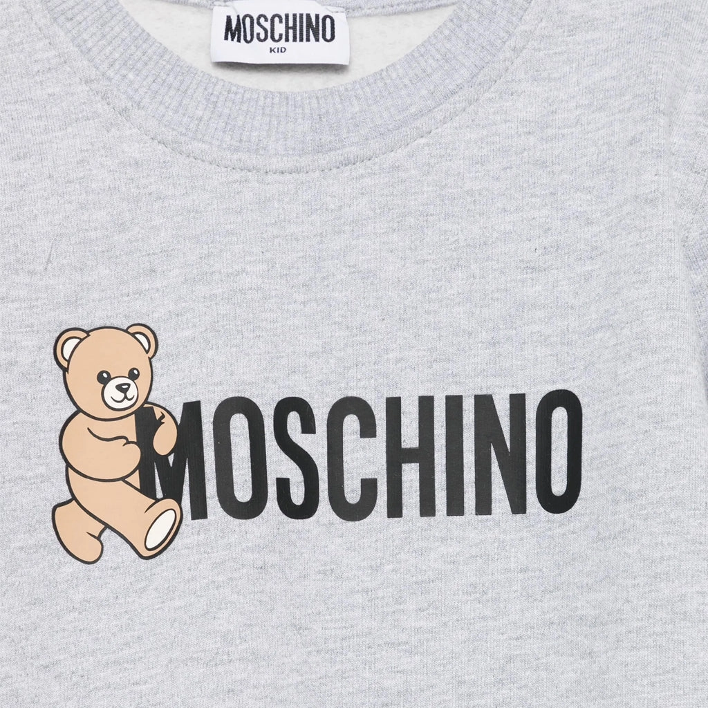 Moschino Kids Teddy Logo Sweatshirt Comfortable Cotton WrinkleFree Finish