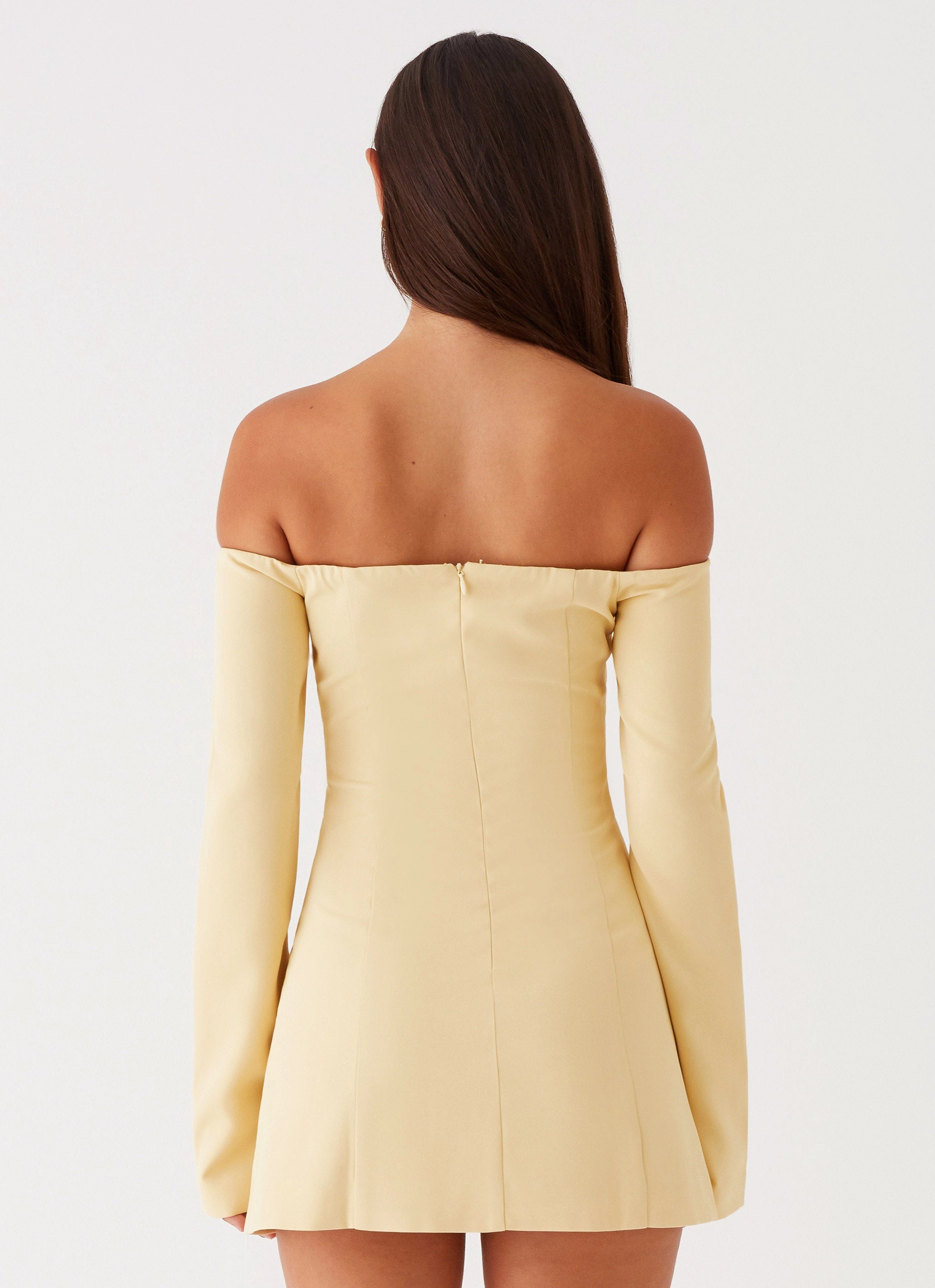 Dominique Blazer Mini Dress - Yellow Versatile Wear Easy Movement
