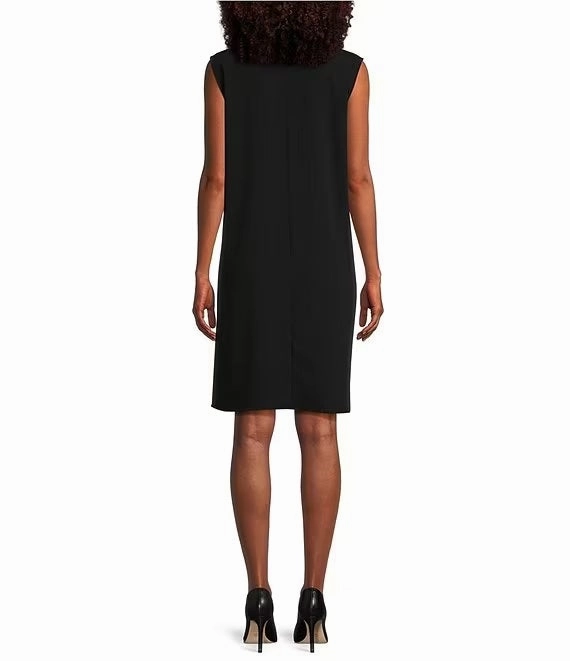 Bold Look Matte Crepe A-Line Tank Dress