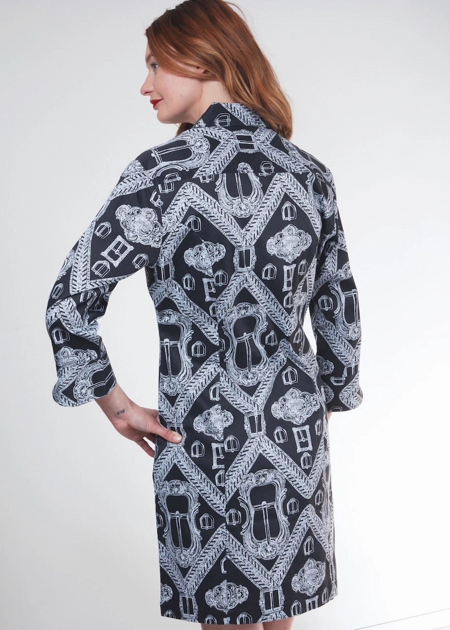 Comfortable Waist Design Night Ready Sag Harbor Dress - Black with Buckles