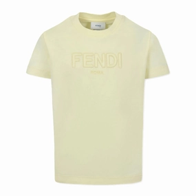 Fendi Kids Logo Print T-shirt Trendy Layering