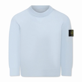 Button Fastenings Simple Detail Stone Island Junior Long Sleeve Pullover