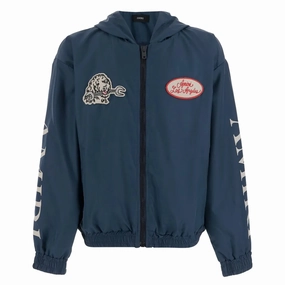 Zippered Pockets Quick Release Fasteners Amiri Kids Station Patch Windbreaker