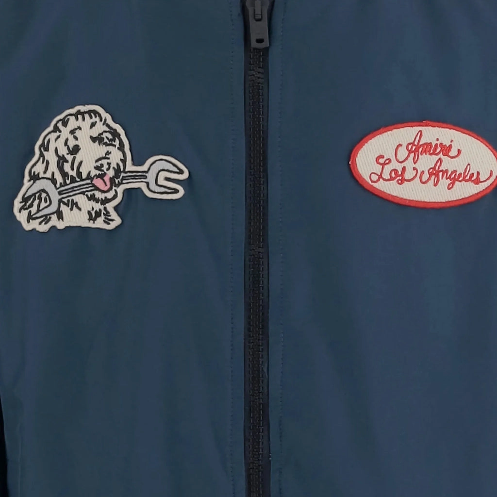 Zipper Closure Mechanism Static Dissipating Threading Amiri Kids Station Patch Windbreaker
