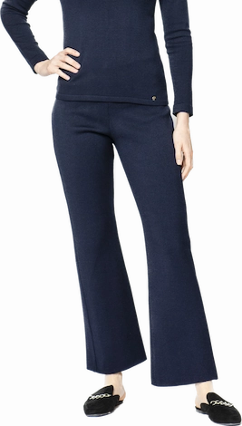 Free Movement Monique Milano-Knit Boot Leg Pants - Dark Navy
