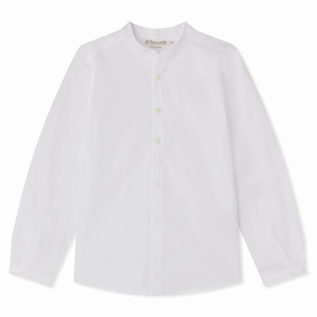 Bonpoint Elies Shirt Minimalist Collar Long Sleeve Polo
