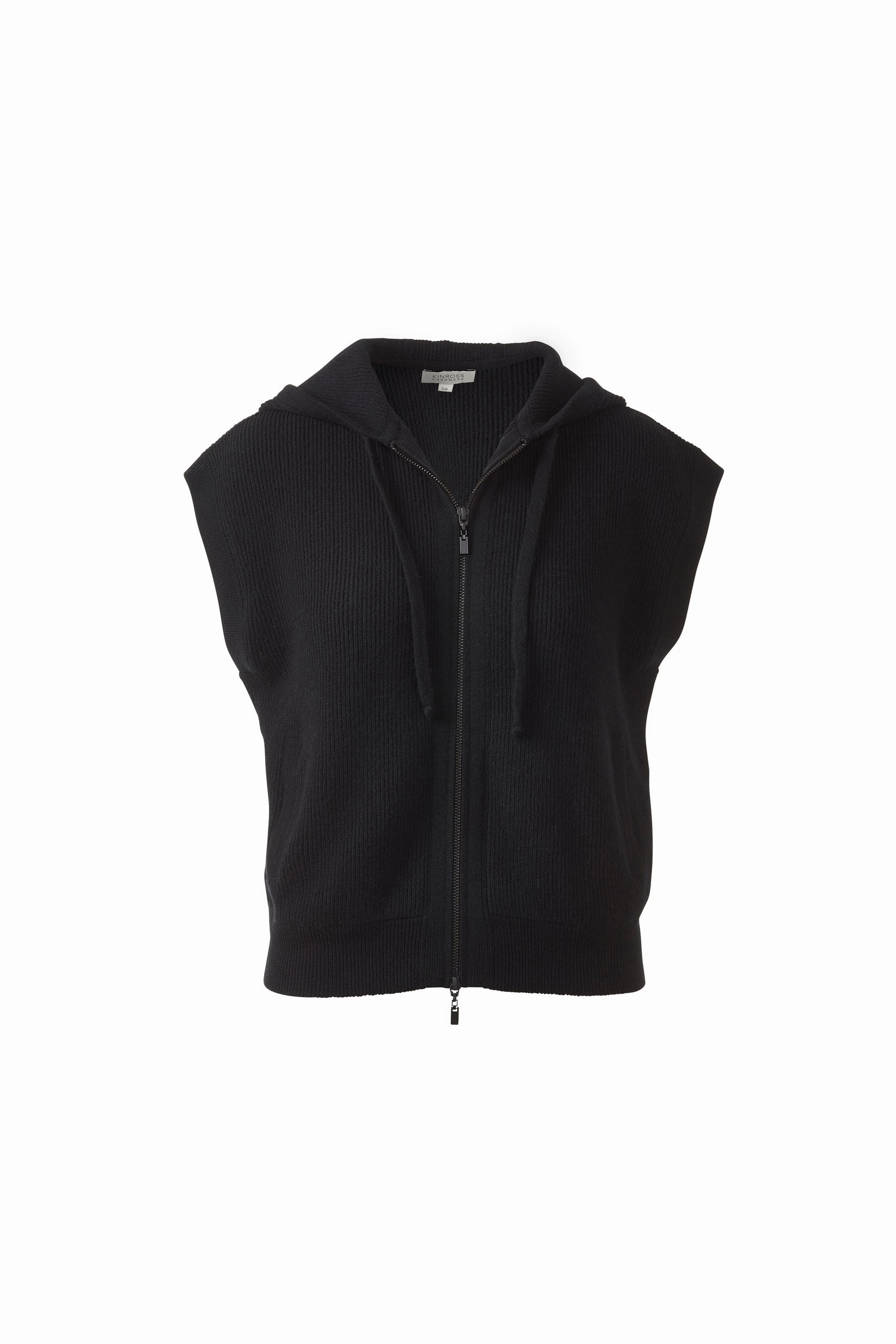 Short Sleeve Rib Zip Hoodie Active Wear Warm Core
