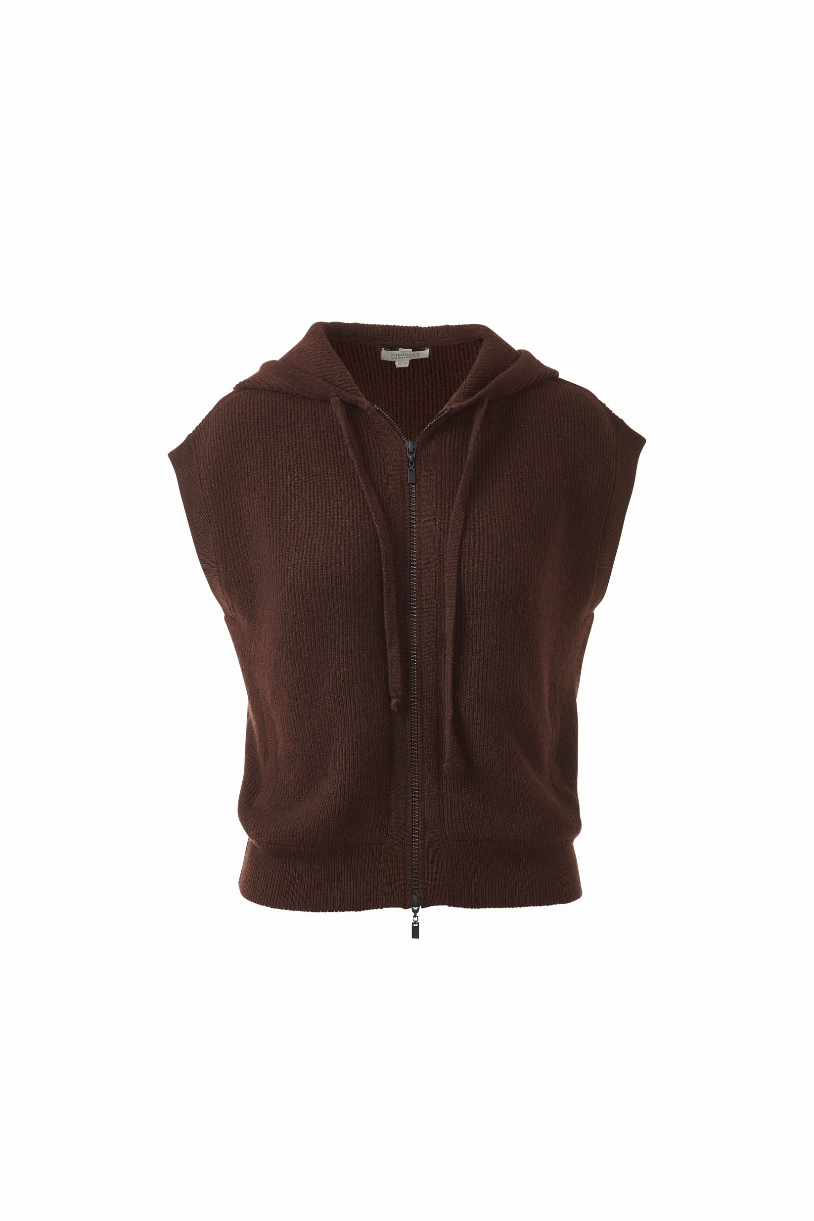 Quick Fit Design Short Sleeve Rib Zip Hoodie