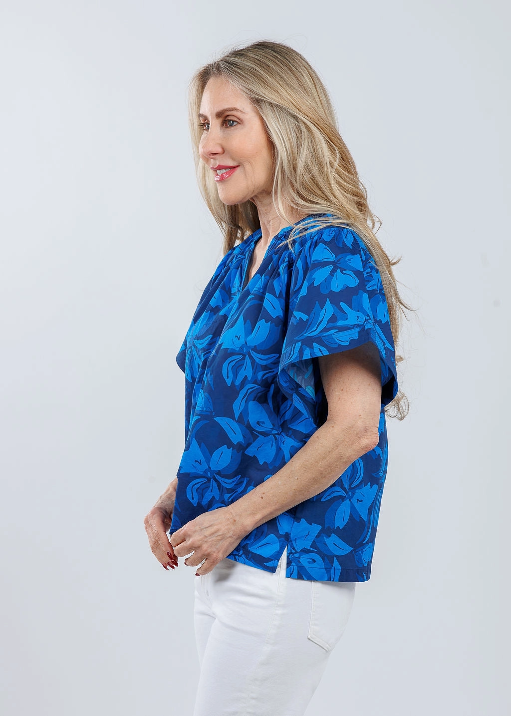 Poppy Blouse - Floral Neutral Colors