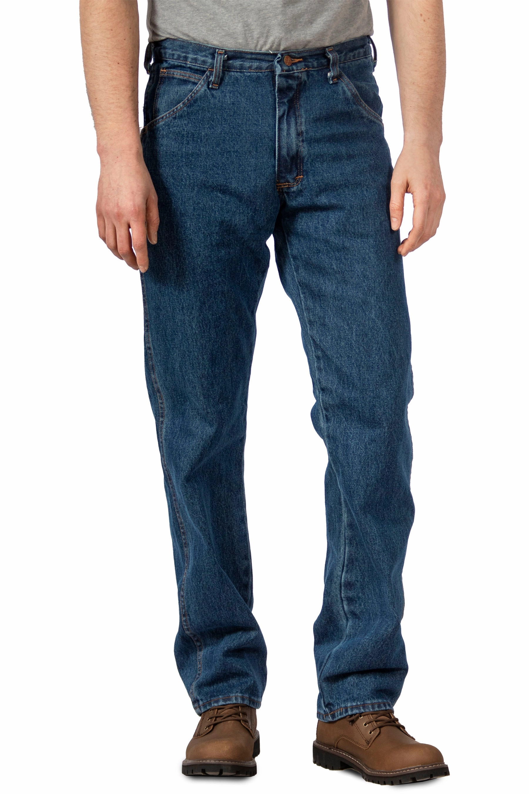 #105 Dark Stone Washed REGULAR FIT 5-Pocket Jean - MADE IN USA Always Appropriate