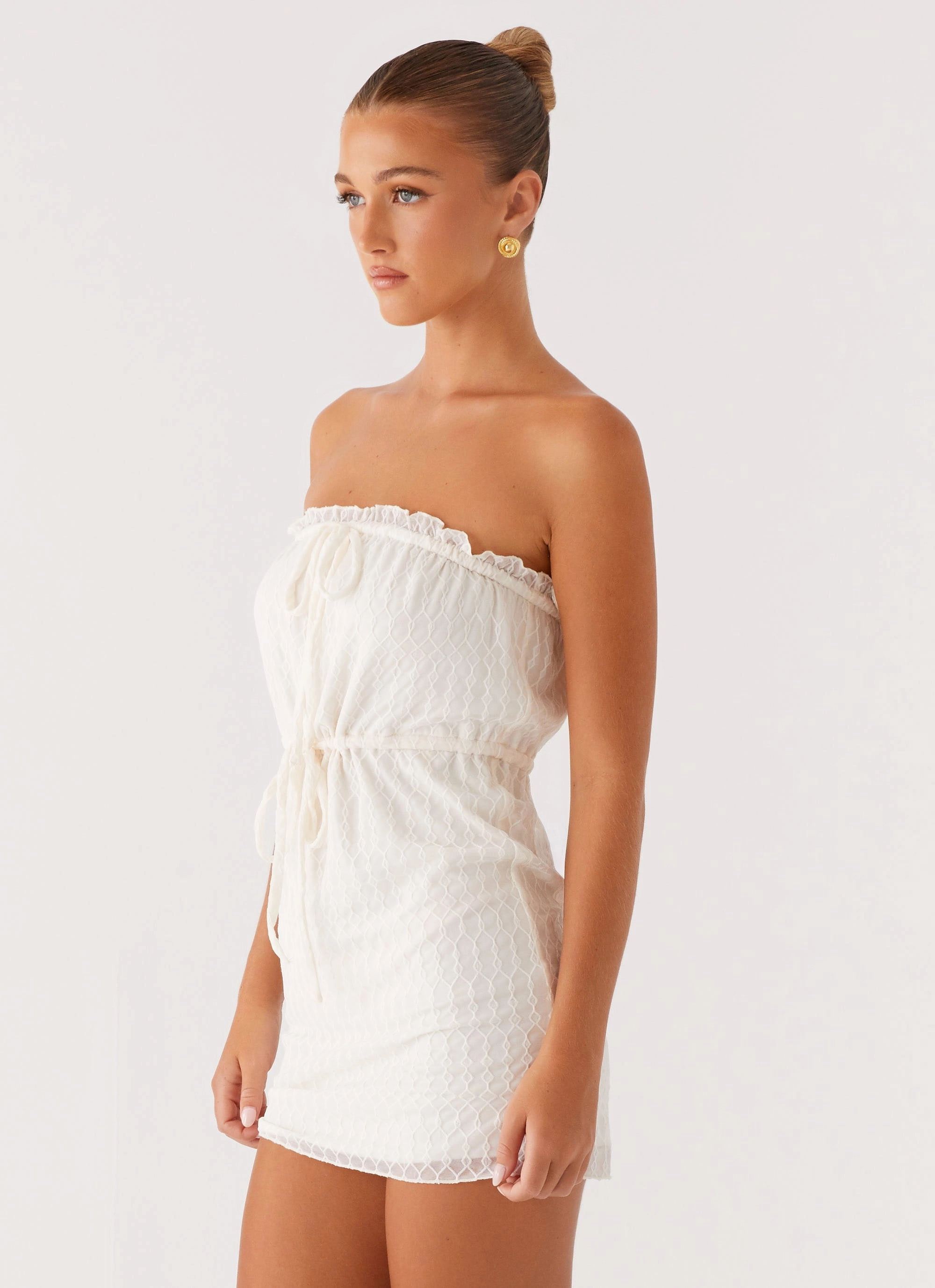 Alina Mini Dress - Ivory Night Ready