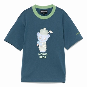 Bright Color Emporio Armani Junior Graphic Print T-shirt