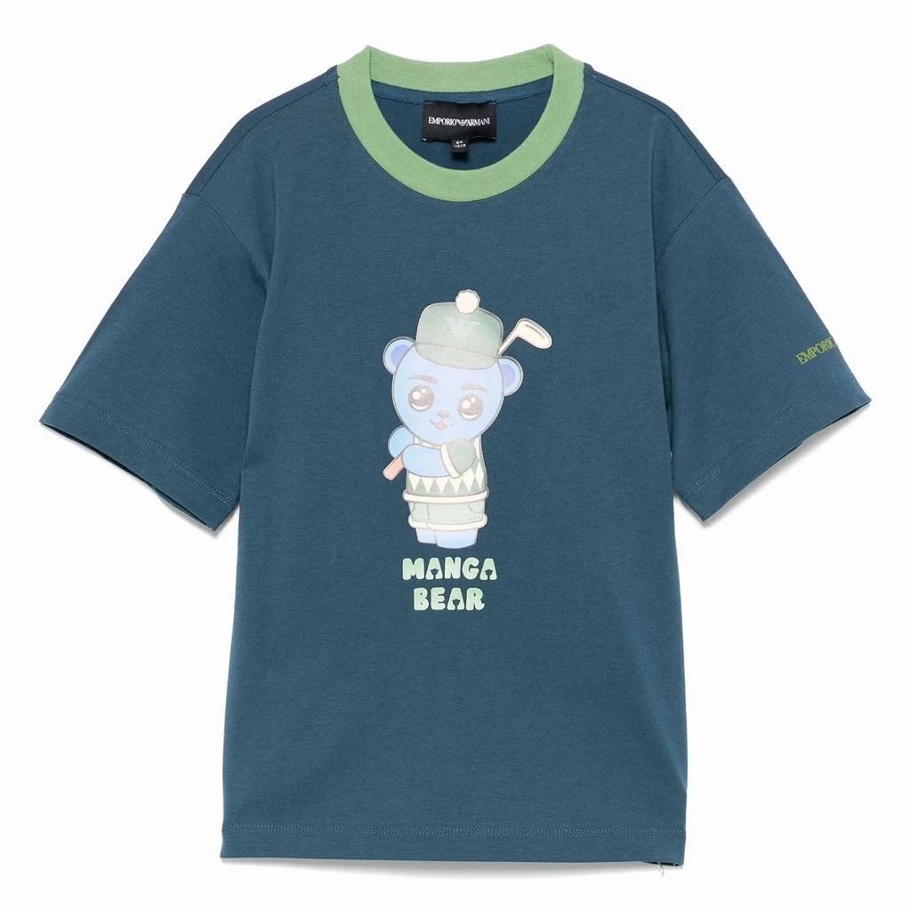 Bright Color Emporio Armani Junior Graphic Print T-shirt