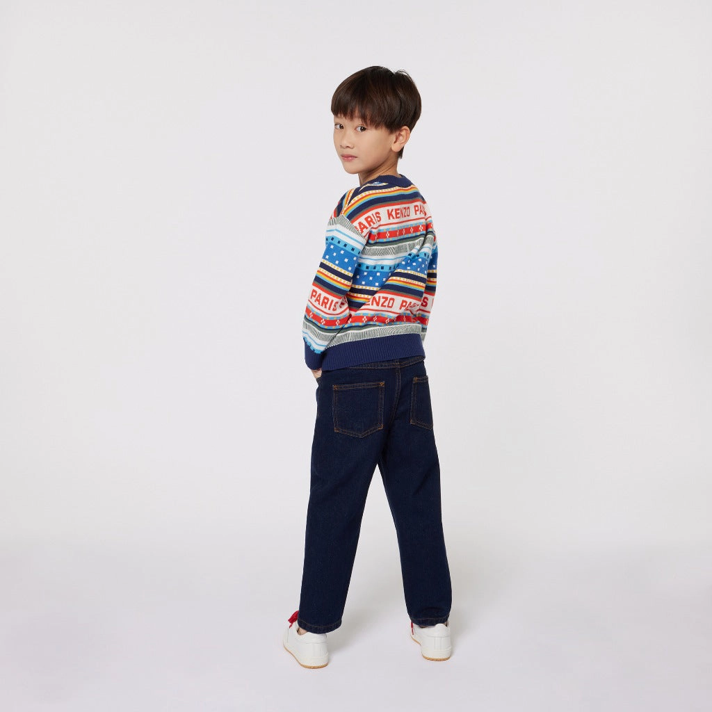 Breathable Lining Design Kenzo Kids Pullover